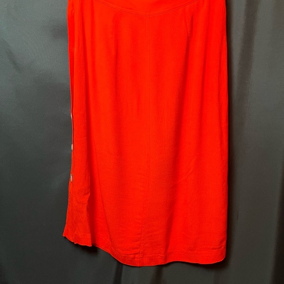 Madewell Women's Red Side Button Skirt - Picture 9 of 10